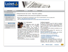 Tablet Screenshot of marches-publics.loiret.com